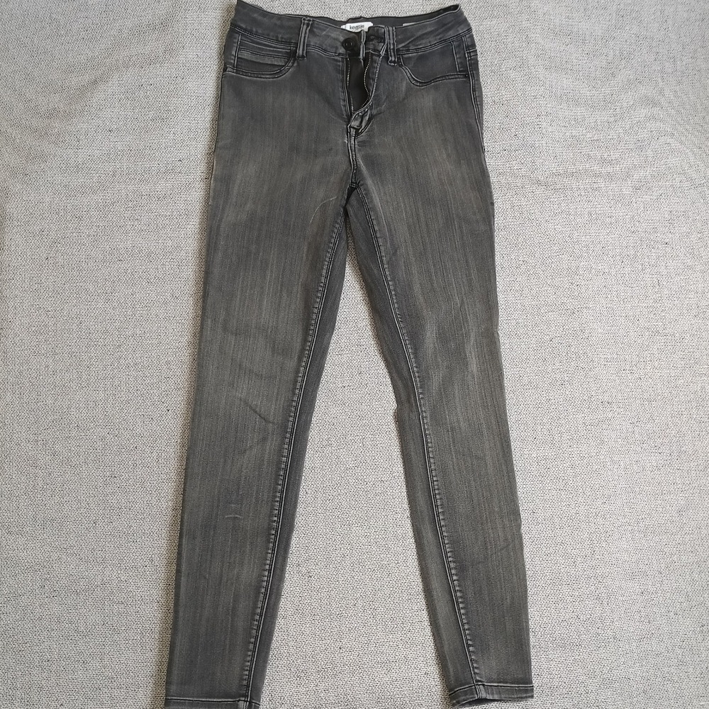 Kensie Dare Me Ankle Jeans Womens 4/27 Gray Excellent High Rise Skinny Stretch